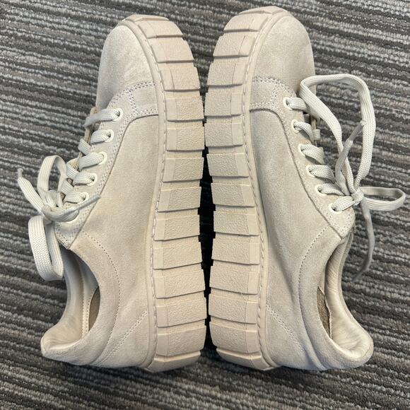 Bueno Talia Suede Chunky Lug Sole Platform Low-Top Sneaker Beige Boho Casual 6.5 - Picture 5 of 10